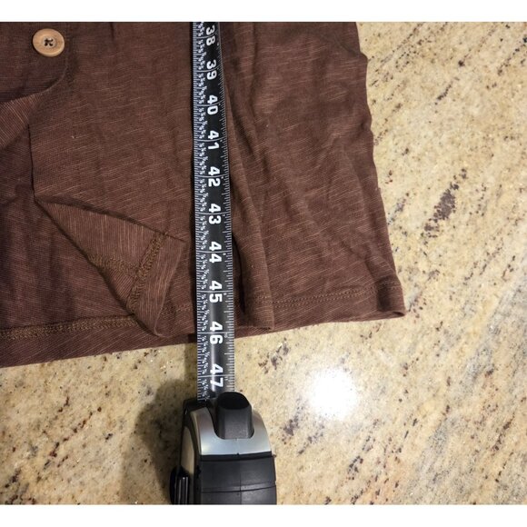 New! Naturals D&co Women’s Size S Brown Button Up Maxi Dress Linen Blend - Picture 4 of 16